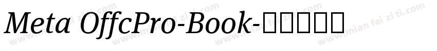 Meta OffcPro-Book字体转换